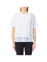 LIU.JO BLACK T-Shirt LIu Jo Asimm. C/ Accessorio - Bianco Ottico Bianco Ottico